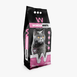 Wonder White Baby Powder наполнитель комкующийся c ароматом детской присыпки - 10 кг