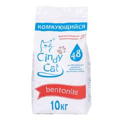 Cindy Cat Bentonite комкующийся бентонитовый наполнитель - 10 кг (48 л)
