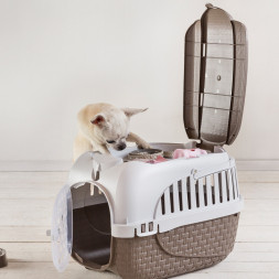 BAMA PET KENNEL TOUR MAXI переноска, 59х38х37 см, до 12 кг, коричневая