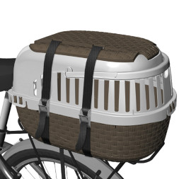 BAMA PET KENNEL TOUR MAXI переноска, 59х38х37 см, до 12 кг, коричневая