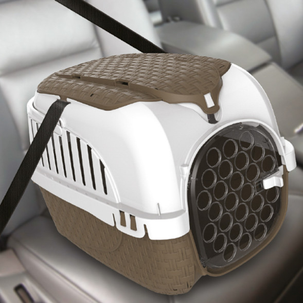 BAMA PET KENNEL TOUR MAXI переноска, 59х38х37 см, до 12 кг, коричневая