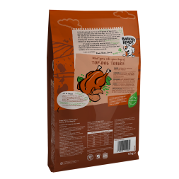 Barking Heads Top - Dog Turkey сухой беззерновой корм для взрослых собак с индейкой и бататом - 12 кг