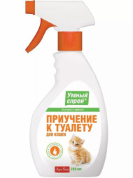 Apicenna Умный спрей приучение к туалету для кошек - 200 мл