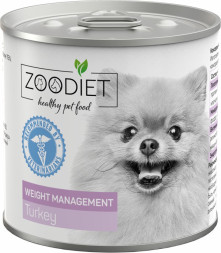 Zoodiet Weight Management Turkey влажный корм для взрослых собак, склонных к ожирению, с индейкой, в консервах - 240 г х 12 шт