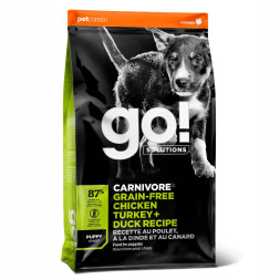 Go! Solutions Carnivore сухой беззерновой корм для щенков всех пород с курицей, индейкой, уткой, форелью и лососем - 5,44 кг