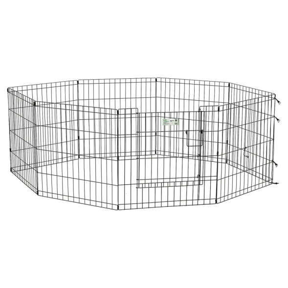 MidWest вольер Life Stages 8 панелей с дверью-MAXLock черный 61х61 см