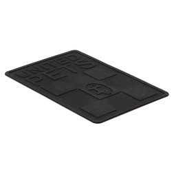 United Pets Mustafa коврик под миски, 45х30 см, черный