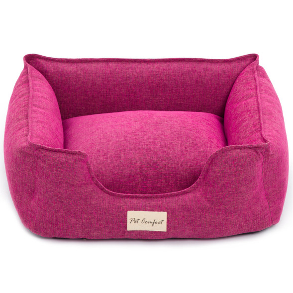 Pet Comfort Alpha Mirandus 33 лежанка для кошек и собак мелких пород, размер S (50х60 см), фуксия