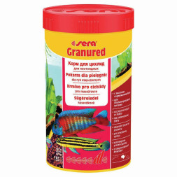 Sera Granured Корм для цихлид плотоядных для улучшения окраски - 135 г