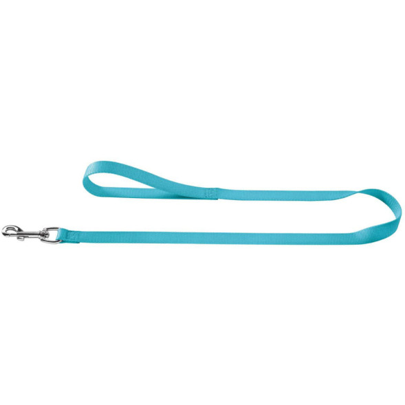 Поводок Hunter Smart Ecco / Хантер Смарт Экко бирюзовый для собак средних пород, длина 110 см, ширина 10 мм