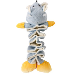 Mr.Kranch игрушка для собак Бегемотик с карманами под лакомство, 36 см