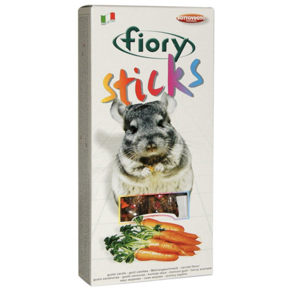 Fiory палочки для шиншилл Sticks с морковью 2х40 г