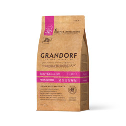 Grandorf turkey &amp;amp; Rice Adult All Breeds сухой корм для собак всех пород, индейка с рисом - 1 кг