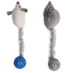 Petpark игрушка для кошек Мышки с хвостами-шариками с кошачьей мятой, 2 шт