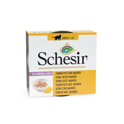 Schesir Cat Adult влажный корм для взрослых кошек с тунцом и манго в консервах - 75 г х 14 шт