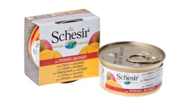 Schesir Cat Adult влажный корм для взрослых кошек с тунцом и манго в консервах - 75 г х 14 шт