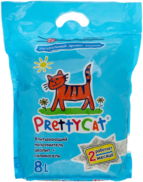 PrettyCat наполнитель глиняный впитывающий с део-кристаллами Aroma Fruit - 8 л