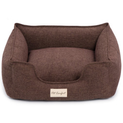 Pet Comfort Alpha Mirandus 19 лежанка для кошек и собак мелких пород, размер S (50х60 см), коричневый