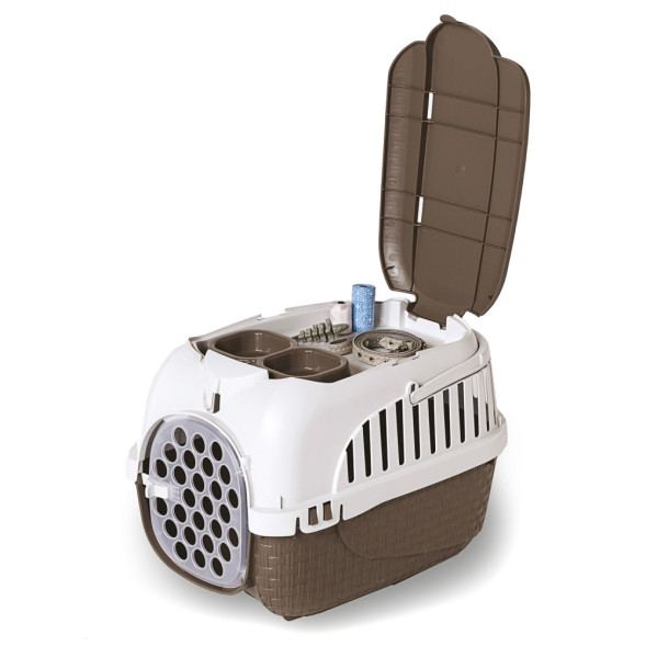 BAMA PET KENNEL TOUR переноска, 52х33х34 см, до 7 кг, коричневая