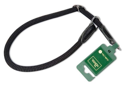 Hunter Freestyle 30/8 ошейник-удавка для собак, нейлоновая стропа, черный