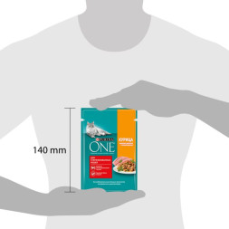 Влажный корм Purina ONE для стерилизованных кошек, с курицей и зеленой фасолью 26x75г