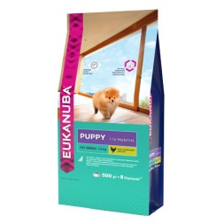 Сухой корм Eukanuba Puppy Toy Breed для щенков миниатюрных пород - 500 г