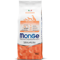 Monge Dog Speciality Puppy &amp;amp; Junior сухой корм для щенков всех пород с лососем и рисом - 12 кг