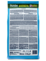 Monge Dog BWild Grain Free сухой беззерновой корм для собак всех пород с анчоусом ис картофелем 2,5 кг