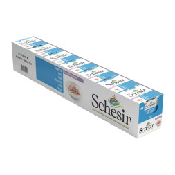 Schesir Cat Adult влажный корм для взрослых кошек с тунцом в собственном соку в консервах - 85 г х 14 шт