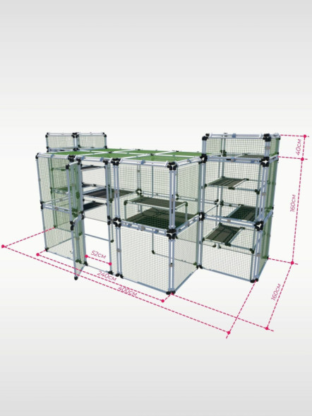 Вольер OctCat для кошек и маленьких собак Замок