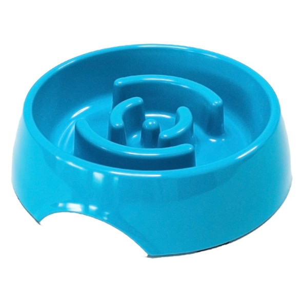 SuperDesign миска меламиновая для медленного поедания, 550 мл, синяя