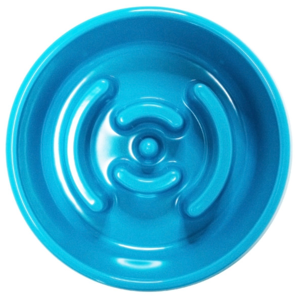 SuperDesign миска меламиновая для медленного поедания, 550 мл, синяя