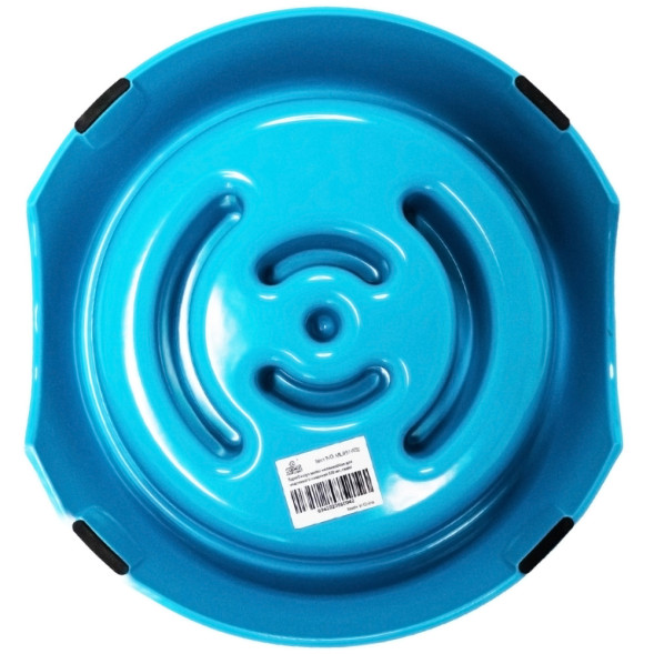 SuperDesign миска меламиновая для медленного поедания, 550 мл, синяя