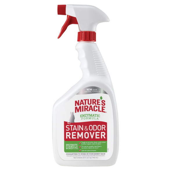 Natures Miracle Remover Spray уничтожитель пятен и запахов от кошек, спрей - 946 мл