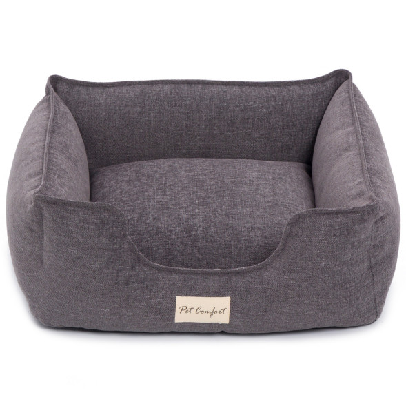 Pet Comfort Alpha Mirandus 17 лежанка для кошек и собак мелких пород, размер S (50х60 см), серый