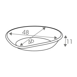 BAMA PET PASHA лежанка с подушкой, 48х46х11 см, коричневый