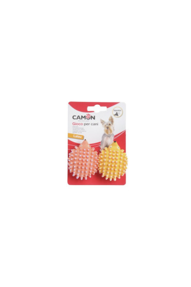 Camon игрушка для собак ежик из латекса с пищалкой, 2 шт