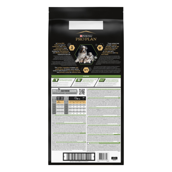 Pro Plan Opti Start Starter Small Medium сухой корм для щенков для средних и мелких пород с курицей - 12 кг