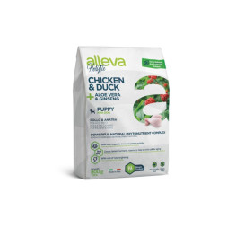 Alleva Holistic Puppy/Junior Chicken &amp;amp; Duck Mini сухой корм для щенков и юниоров с курицей и уткой, алое вера и женьшенем - 800 г