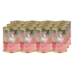 Nero Gold консервы для собак с ягненком, кусочки в желе - 415 г х 12 шт