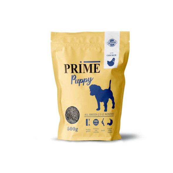 Prime Puppy сухой корм для щенков всех пород с курицей - 500 г