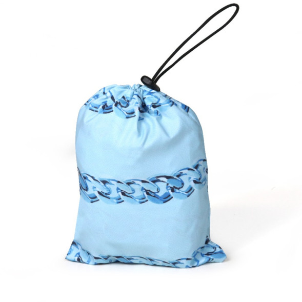 United Pets Easy 44 дождевик для собак, голубой с голубым рисунком