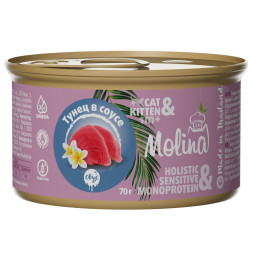 Molina консервы для котят и кошек с тунцом, в соусе - 70 г x 12 шт