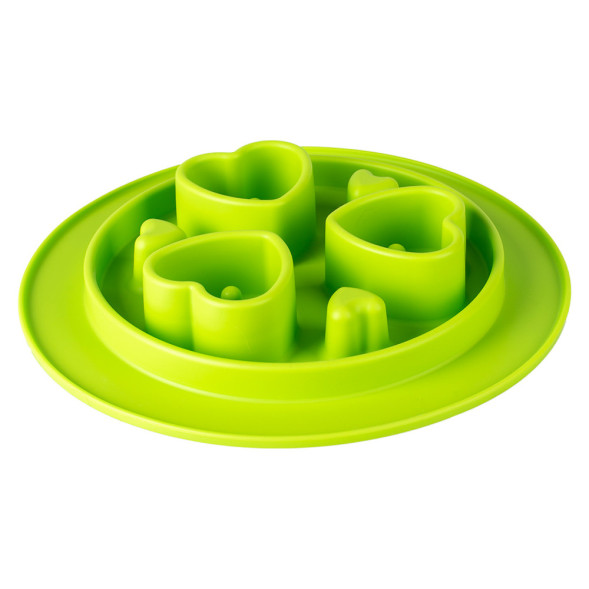 SuperDesign миска силиконовая для медленного поедания, 350 мл, салатовая