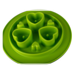 SuperDesign миска силиконовая для медленного поедания, 350 мл, салатовая