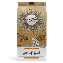 Craftia Natura сухой корм для щенков миниатюрных и мелких пород с ягненком и перепелкой - 2 кг