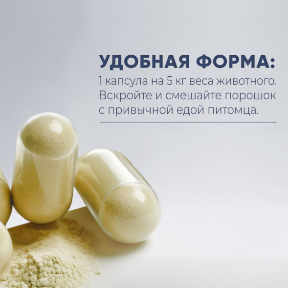 Best Dinner BD Nutrition Кожа и шерсть пищевая добавка для кошек - 60 капсул