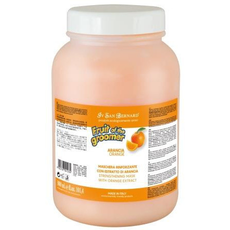 Iv San Bernard Fruit of the Grommer Orange Восстанавливающая маска для слабой выпадающей шерсти с силиконом 3 л