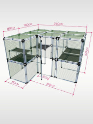 Вольер OctCat для кошек и маленьких собак Простор-плюс