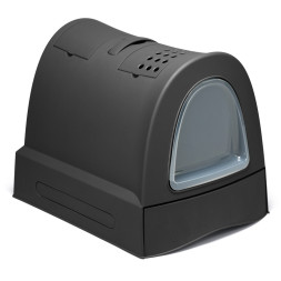 IMAC ZUMA био-туалет для кошек, 40х56х42,5 см, антрацит